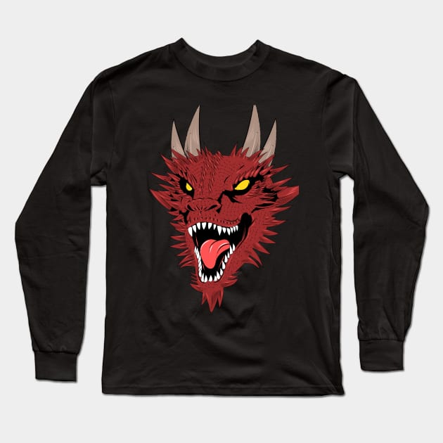 Demon Monster Long Sleeve T-Shirt by Joco Studio